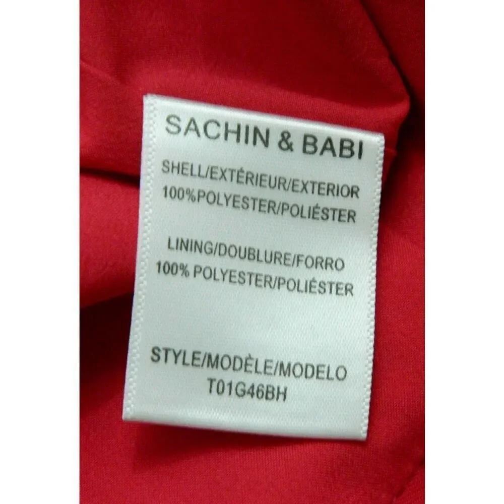 Sachin & Babi Dress Gown Size 10‎ Pink Ruffled Mason Mermaid Hem Prom Coquette